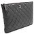 Chanel Clutch Caviar New Medium Nero - vista 3