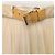 Louis Vuitton Falda maxi de seda beige con cinturón y mules Castaño - vista 2