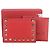 Valentino Cartera compacta Rockstud en piel roja