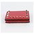 Valentino Cartera compacta Rockstud en piel roja - vista 6