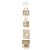 Chloé Borsa Tote Woody Medium Light Gold D'oro - vista 2