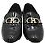 Salvatore Ferragamo Mocassini Black Patent Tri-Glio Gold Gancini Nero