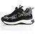 2.55 Chanel Sneaker aus Mischfasern-Wildleder Schwarz Khaki Braun - Ansicht 7