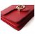 Padlock Gucci Borsa a tracolla con catena intrecciata Rosso - vista 5