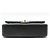 Chanel Borsa a Spalla Classic Medium in Pelle di Agnello Nera e Oro Nero - vista 5