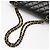 Chanel Borsa a Spalla Classic Medium in Pelle di Agnello Nera e Oro Nero - vista 6