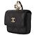 Chanel Portacarte CC Caviar Flap Gold Pearl Chain Necklace Nero - vista 2