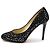 Jimmy Choo Décolleté con tacco alto in velluto e paillettes Marrone - vista 3