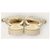 Chanel Slingback bicolore in agnello beige con camelia Marrone - vista 7