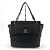 Chanel Bolsa de Ombro Shopper Grande em Caviar Prata Preto - vista 2