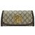 Gucci Portafoglio Blondie WOC con catena Beige Ebony Marrone