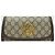 Gucci Portafoglio Blondie WOC con catena Beige Ebony Marrone - vista 2