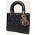 Dior Borsa Lady MY ABC Small in agnello Cannage nero - vista 2