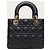 Dior Borsa Lady MY ABC Small in agnello Cannage nero - vista 5