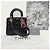 Dior Borsa Lady MY ABC Small in agnello Cannage nero - vista 7