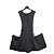 Louis Vuitton Geripptes T-Kleid aus Shetlandwolle, Farbe Charcoal Braun