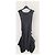 Louis Vuitton Geripptes T-Kleid aus Shetlandwolle, Farbe Charcoal Braun - Ansicht 2