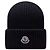 Moncler Berretto in lana e cashmere con logo Nero - vista 6