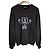 Balenciaga Black Paris Flag Embroidered Sweatshirt