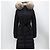 Chaqueta larga de plumón Moncler Chloe Plata - vista 2