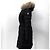 Chaqueta larga de plumón Moncler Chloe Plata - vista 4