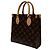 Louis Vuitton Monogram Sac Plat BB Tote Bag Schwarz - Ansicht 3