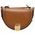 Fendi Borsa a tracolla Moonlight in pelle marrone e tonalità oro
