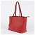 Prada Rote Vitello Phoenix Leder Tote und Schultertasche - Ansicht 5