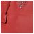 Prada Rote Vitello Phoenix Leder Tote und Schultertasche - Ansicht 6