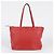 Prada Rote Vitello Phoenix Leder Tote und Schultertasche - Ansicht 9