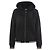 Burberry Schwarzer Kapuzenpullover mit Reißverschluss und Monogramm-Motiv
