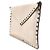 Valentino Clutch a bustina Rockstud Bianco - vista 2