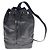 Chanel Black Lambskin CC Logo Drawstring Sling Bag Backpack