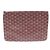 Clutch Senat MM in tela Goyard bordeaux Rosso