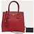 Prada Rote Saffiano Lux Tote Schultertasche - Ansicht 7
