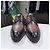 Louis Vuitton Mocassino Derby Clipper in pelle di vitello Cognac Brown Marrone - vista 3