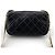 Chanel Mini borsa flap in pelle di vitello Classic Pearl Nero - vista 5