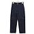 Hermès Dunkelblaue Denim-Hose aus Lammleder Schwarz