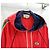 Gucci gg GG Jersey-Kapuzenpullover mit technischen Web-Details und drei Streifen Rot - Ansicht 5