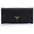 Prada Saffiano Long Wallet mit Goldlogo