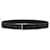 Burberry Checked Leather Belt Black  - view 1