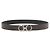 Salvatore Ferragamo Gancini Men's Reversible Belt (Pre-cutting) Black - view 4