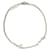 Saint Laurent Bracciale charm monogramma argento e strass  - vista 4