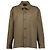 Saint Laurent Sovracamicia in gabardine di cotone e lino Marrone
