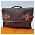 Hermès Valigetta Officier Buena Ventura MM Toile Marrone - vista 3