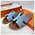 Hermès Sandali Izmir Slipper Denim Multicolore - vista 2