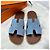 Hermès Sandali Izmir Slipper Denim Multicolore - vista 3