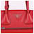 Prada Borsa Tote e Borsa a Spalla Vitelio Phoenix Medium Rosso  - vista 3