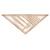 Hermès Bufanda triangular de doble cara Naranja  - vista 1