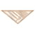 Hermès Bufanda triangular de doble cara Naranja  - vista 4